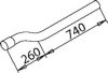 MERCE 3224922701 Exhaust Pipe